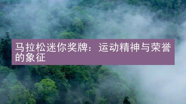 马拉松迷你奖牌：运动精神与荣誉的象征